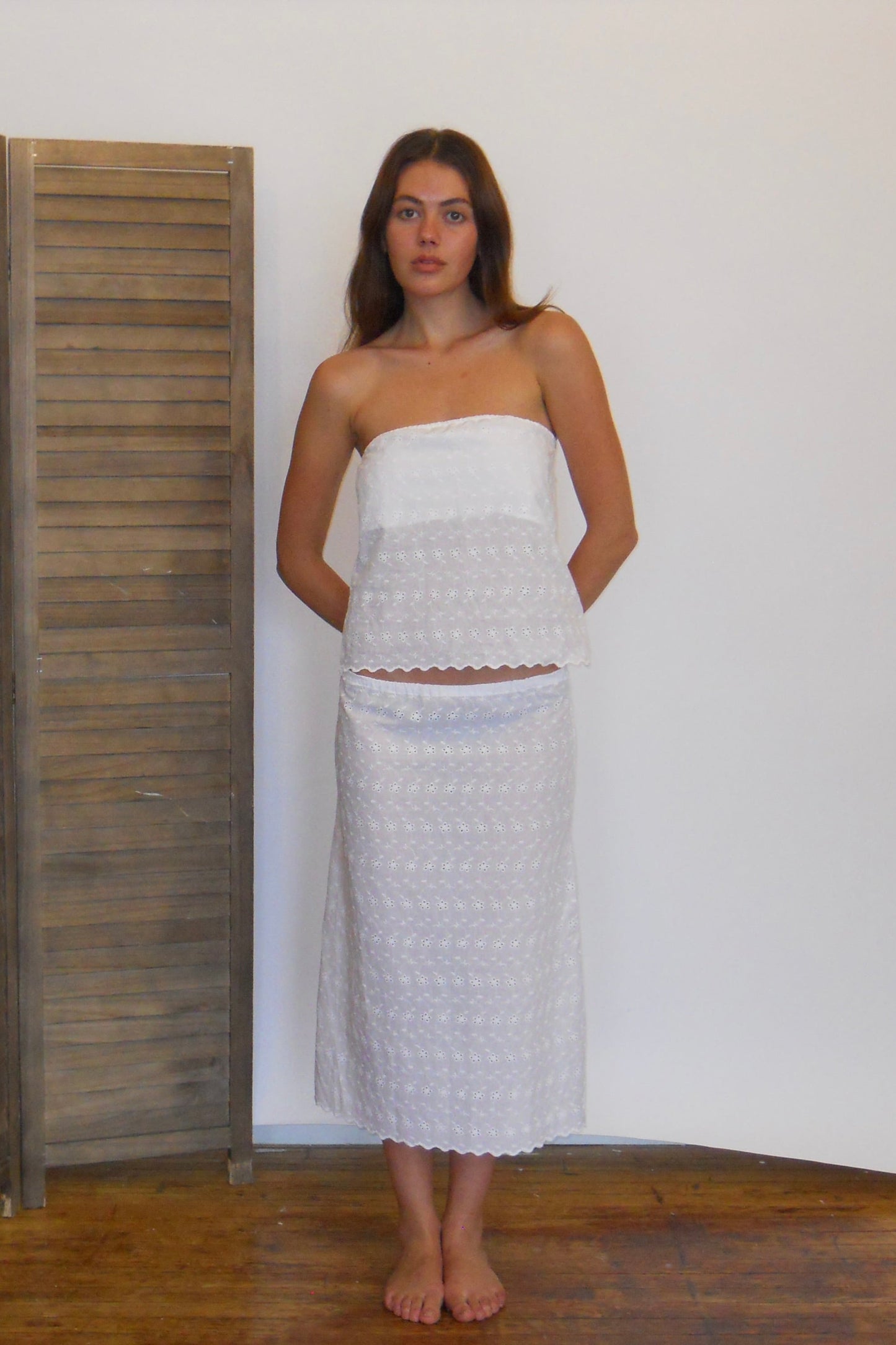 Divina Blouse in Eyelet