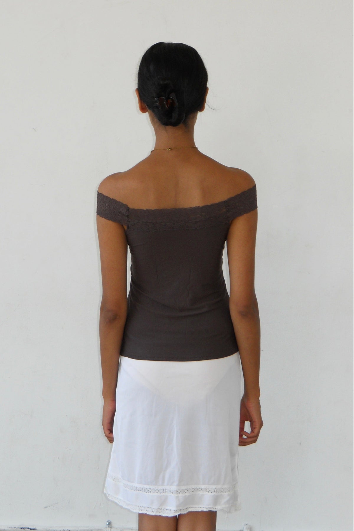 Glisten Blouse in Chocolate