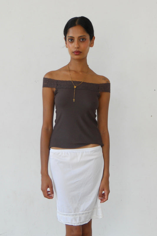 Glisten Blouse in Chocolate