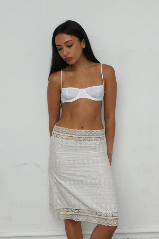 Noche Skirt in Cream