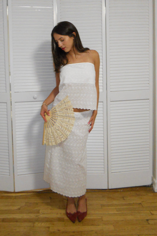Divina Blouse in Eyelet