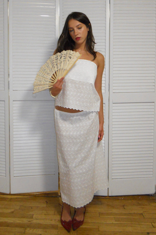 Divina Skirt in Eyelet